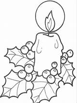 Candle sketch template