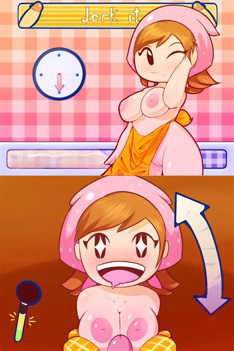 rule 34 apron big breasts breasts cooking mama headscarf
