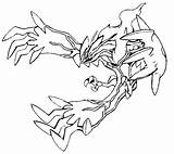 Yveltal Pokemon Coloring Pages Mega Ex Garchomp Printable Morningkids Ash Greninja Drawing Colouring Drawings Template Legendary Pokémon Color Getcolorings Xy sketch template
