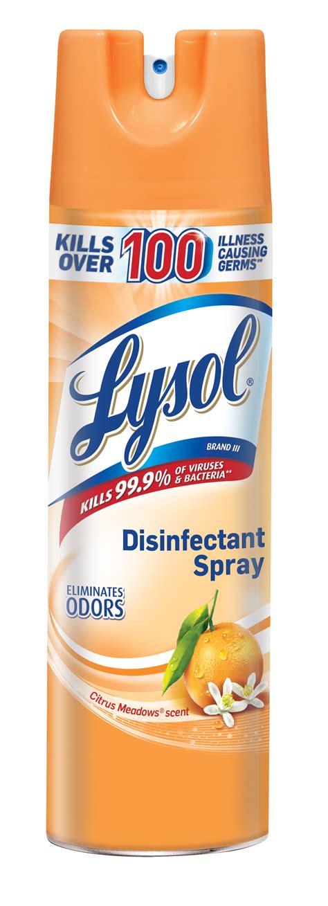 lysol disinfectant spray citrus meadows oz cleaner walmartcom walmartcom