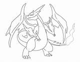 Coloring Charizard Mega Pokemon Pages Ex sketch template
