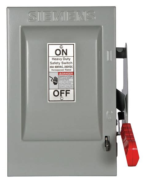siemens safety switch nonfusible heavy 600v ac voltage 3 phase 40