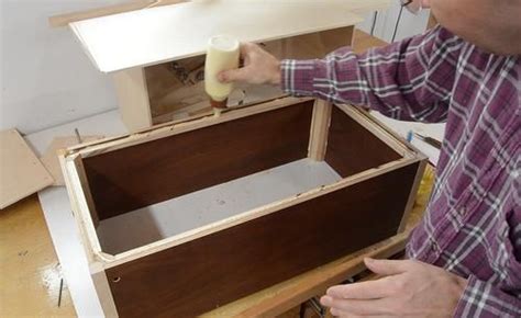 making  storage box  thin recycled plywood carpentry diy