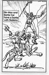 Masters Universe Coloring Pages Book 1983 Character Enlarge Battlegrip Template sketch template