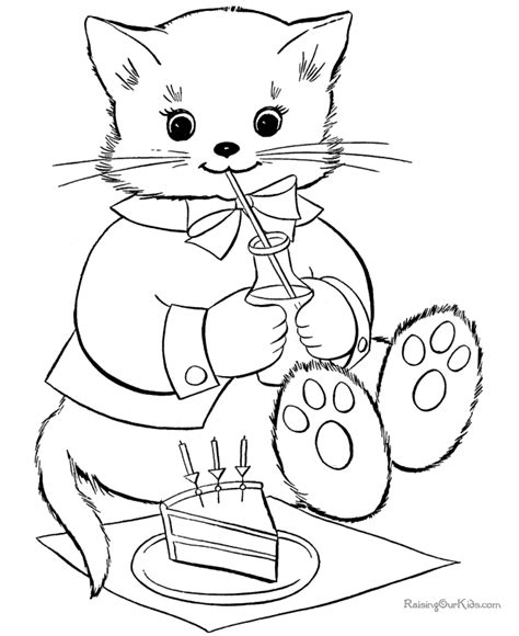 animal coloring pages  kittens