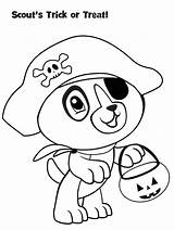Leapfrog Scout Halloween Coloring Printable Pages Trick Treat Baby Color sketch template