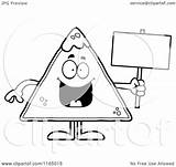 Chip Tortilla Mascot Holding Sign Coloring Salsa Clipart Cartoon Thoman Cory Outlined Vector 2021 Clipartof sketch template