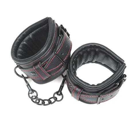 Black Red Handcuffs For Sex Accessories Lingerie Sexy Hot Erotic Adult