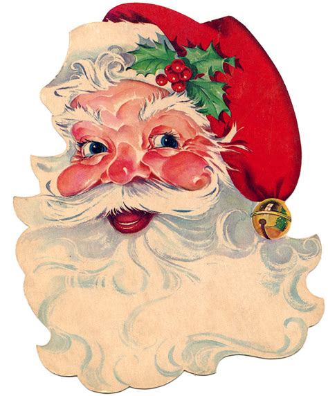 printable vintage santa pictures