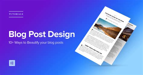 ways  beautify  blog post design