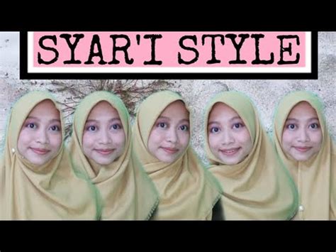tutorial hijab square syari elita kerudung series youtube