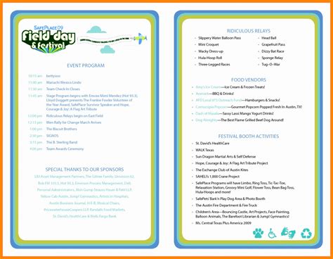 conference program booklet template