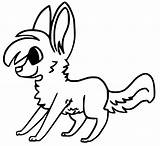 Fennec sketch template