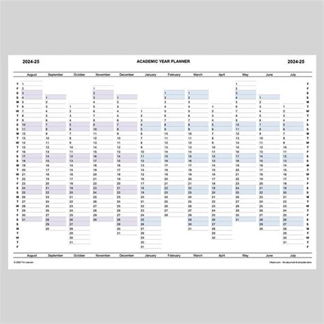 printable  year planner   calendar printable
