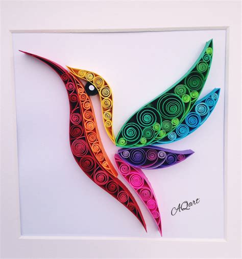 Quilling Art Humming Bird Paper Art Rainbow Etsy – Artofit