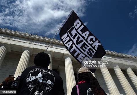 Black Lives Matter Flag Photos And Premium High Res Pictures Getty Images