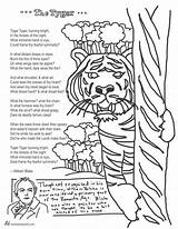 Coloring Poems William Blake Tyger Visit sketch template