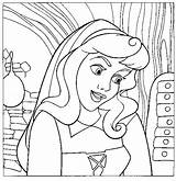 Aurora Coloring Pages Princess Disney Sleeping Beauty Gif Play sketch template