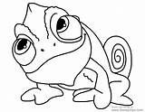 Rapunzel Pascal Chameleon Tangled Clipartmag Disneyclips Lineart Xat sketch template