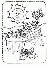 Coloring Strawberry Pages Picnic Strawberries Family Little Picnics Sunny Basket Popular Printable Kids Coloringhome Books Parentune Baskets sketch template