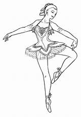 Coloring Pages Ballet Ballerina Nutcracker Getcolorings Printable Sheets Color sketch template
