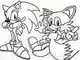 Coloring Tails Sonic Pages Hedgehog Popular sketch template