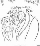 Beast Beauty Coloring Pages Disney Kids Color Printable Sheets Belle Cartoon Princess Animation Movies Print La Colouring Sheet Drawing Book sketch template