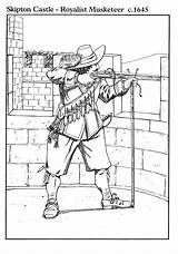 Coloring Royalist Musketeer Pages Printable Edupics Large sketch template