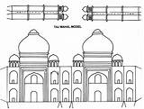 Mahal Taj Netart sketch template
