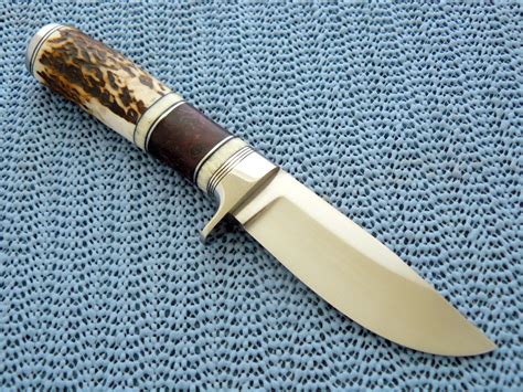 hand crafted stag hunting knife  cote custom knives custommadecom