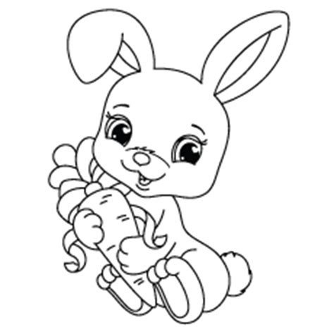 cartoon rabbit coloring pages  getdrawings