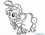 Coloring Pages Pony Pinkie Pie Little Getdrawings sketch template