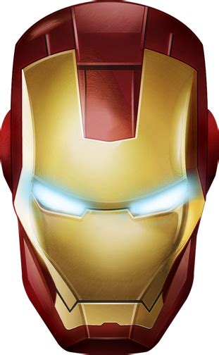 iron man logo topeng gambar animasi
