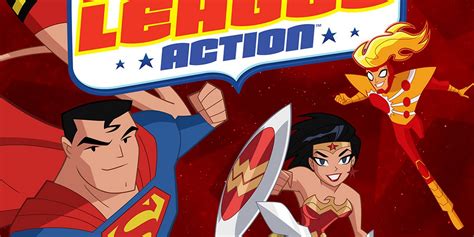 justice league action poster shows green arrow plastic man and more