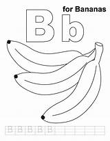 Bananas Handwriting Alphabet Dinosaur Bestcoloringpages Spelling sketch template