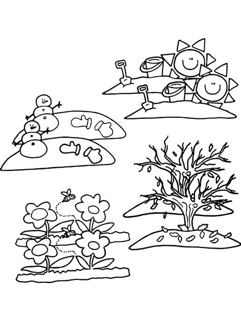 seasons coloring pages   print seasons coloring pages