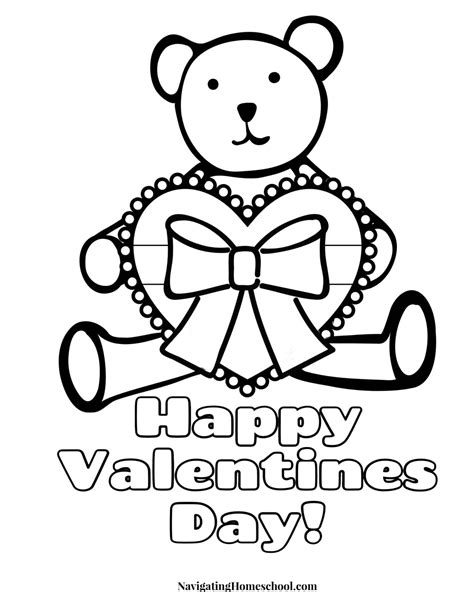 valentines day printables preschool coloring pages