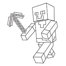 minecraft pickaxe   minecraft coloring pages lego coloring pages