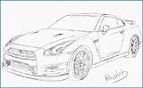 Gtr Nissan Skyline Drawing Draw R34 Coloring Pages Drawings Sketch Do Quality High Deviantart Paintingvalley Realistic sketch template