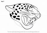 Jaguars Jacksonville Logo Draw Drawing Step Nfl Tutorials Drawingtutorials101 sketch template