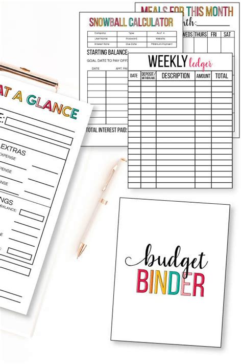 updated budget binder
