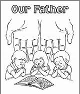 Coloring Pages Sunday School Prayer Bible Kids Printable Pray Color Sheets sketch template
