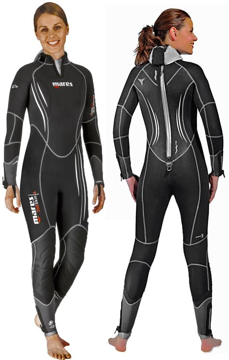 mares ladies  skin mm scuba diving semi dry wetsuit  hood