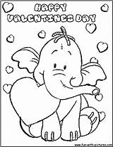Coloring Valentines Pages Printable Pooh Winnie Valentine Elephant Cards Print Happy Cute Preschool Color Kids Boys Colorings Getcolorings Getdrawings Cliparts sketch template