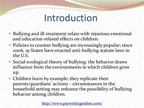 complete research paper  bullying school bullying  victimization