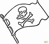 Pirate Flag Coloring Pages Clip Clipart Skull Jolly Roger Printable Drawing Easy Bones Pirates Flags Print Imagixs Kids Cliparts Template sketch template