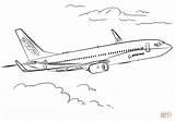 737 Ausmalbilder Airbus Supercoloring Vliegtuigen Printen sketch template