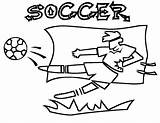 Coloring Soccer Pages Kids Tags sketch template