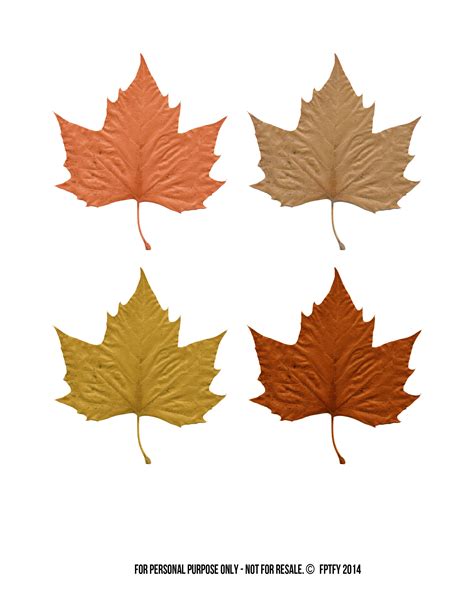 printable fall leaves printable templates
