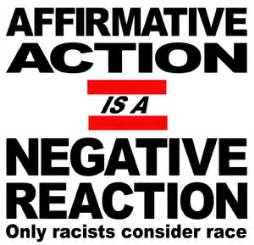 affirmative action   affirmative action  divided